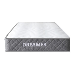Saltea cu doua fete si arcuri cu buzunar, Dreamer, Alb, 90x190x20 cm - Img 3