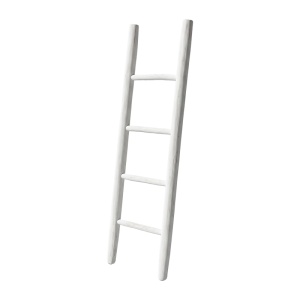 Scara decorativa Morjeve, Alb pal, 6x45x150 cm - Img 2