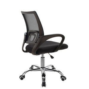 Scaun birou Berto, Negru, 60x48x85 cm - Img 3