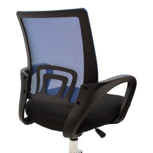 Scaun birou Berto, Negru/Albastru, 60x48x95 cm - Img 7