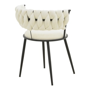 Scaun cu brate Alkia I Ecru 57x58.5x72 cm - Img 2