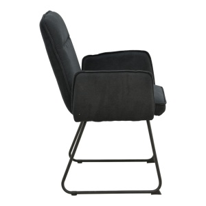 Scaun cu brate Essential Negru 55.5x59x89 cm - Img 3