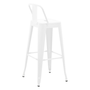 Scaun de bar ajustabil Utopia Alb 42x42x97 cm - Img 3