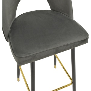 Scaun de bar Casenio Pako Antracit 48x50x107 cm - Img 7