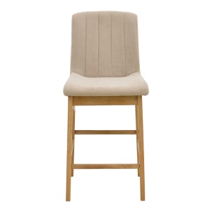 Scaun de bar Dalby, Bej, 50x45x102.5 cm - Img 4