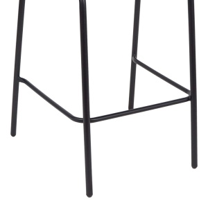 Scaun de bar de grădină Sussie Negru 58x58x111 cm - Img 3