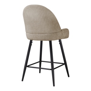 Scaun de bar Finda, Bej, 54x51x102 cm - Img 2