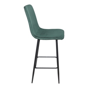 Scaun de bar Grato Verde inchis 43.5x55x114 cm - Img 2
