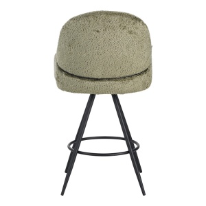 Scaun de bar Morea, Pako World, Verde, 55x66x107 cm - Img 5