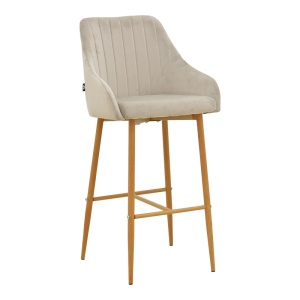 Scaun de bar Patrin, Bej, 49x48x98 cm