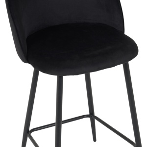 Scaun de bar Perch Negru 50x43x99 cm - Img 5