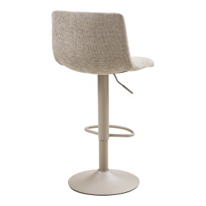 Scaun de bar tapitat Middelfart, Gri, 45x43x88/108 cm - Img 2