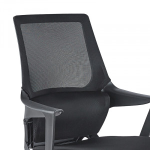 Scaun de birou Fragrant cu plasa din material textil de culoare neagra - Img 5