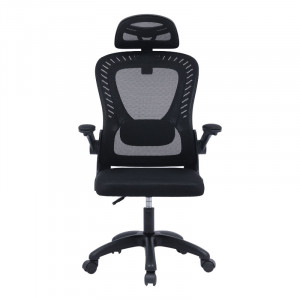 Scaun de birou manager Delilah plasa negru - Img 4