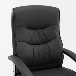 Scaun de birou manager Primrose piele ecologica negru - Img 5