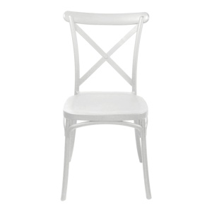 Scaun de gradina Crossie plastic PP alb 38x46.5x82 cm - Img 4