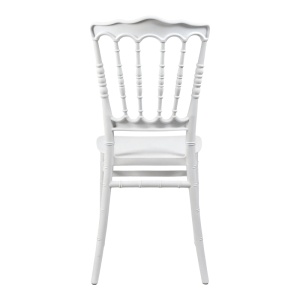 Scaun de gradina, Napoleon, Alb, 46.5x38.5x89 cm - Img 6