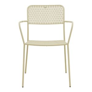 Scaun de gradina Stivuibil, Federal, Crem, 58x57x81.5 cm - Img 5