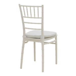 Scaun de gradina, Tiffany I, Alb, 46.5x39.5x87 cm - Img 3
