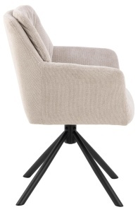 Scaun dining Alonso, Bej, 85.5x64x60.5 cm - Img 7