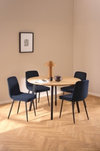 Scaun dining Becca, Albastru, 85.5x46x55 cm
