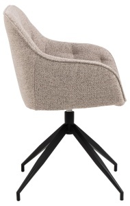 Scaun dining Brooke, Bej, 82x57x54.5 cm - Img 7