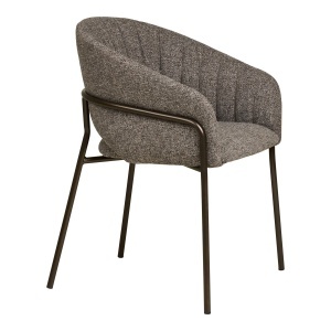 Scaun dining Costa, Gri inchis , 56x60x80 cm