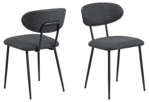 Scaun dining Denise, Gri, 78.5x43.5x53 cm - Img 3