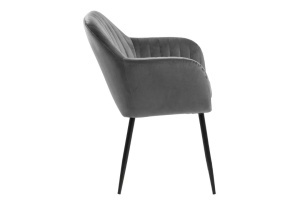 Scaun dining Emilia, Gri, 83x57x61 cm - Img 6