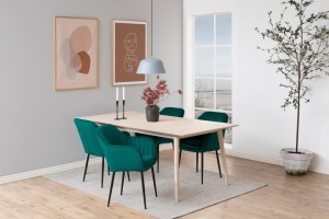 Scaun dining Emilia, Verde, 83x57x61 cm - Img 2