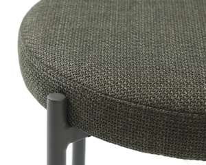 Scaun dining fara spatar PELICAN, Verde masliniu, 44x48x44 cm - Img 2