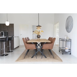 Scaun dining Harbo, Maro, 65x57x87 cm - Img 3