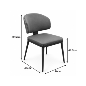 Scaun dining Leyla, Maro, 46x46x82.5 cm - Img 4