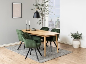 Scaun dining Lola, Verde, 81.5x57.5x61.5 cm - Img 2
