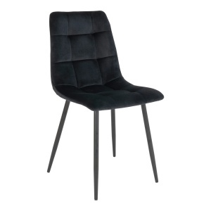 Scaun dining Middelfart, Negru, 55x44x86 cm - Img 5