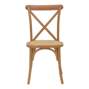 Scaun Dylon stivuibil din lemn de nuc si fag cu sezut din ratan natural 48x52x89 cm - Img 4