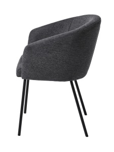 Scaun EASTON, Gri inchis, 59x80x57 cm - Img 2