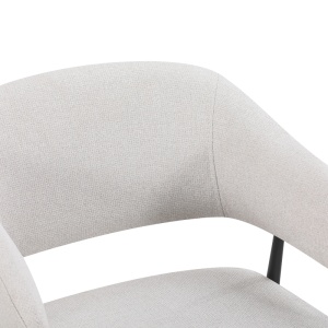 Scaun Filonda, Ivory, 47x58x79 cm - Img 2