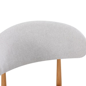 Scaun Folegio, Gri/Natural, 46x55x80 cm - Img 2