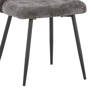 Scaun Karg antracit cu picioare din metal negru 57x62x80 cm - Img 6