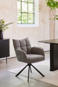 Scaun MARILLA SELECT, Grafit/Negru, 65x86x59 cm