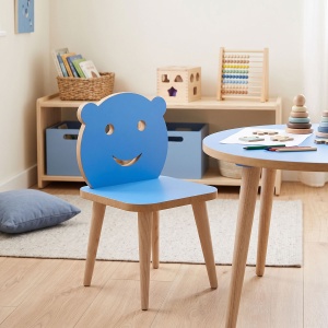 Scaun pentru copii Jerry, Albastru, 30x30x52 cm - Img 2