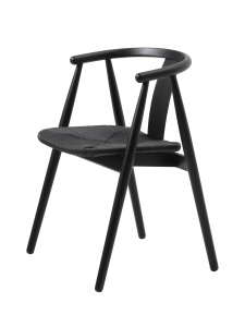 Scaun RELATE, Negru, 52x77x59 cm - Img 4