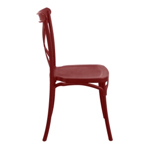 Scaun stivuibil Crossie, Burgundy, 46x41x84 cm - Img 3