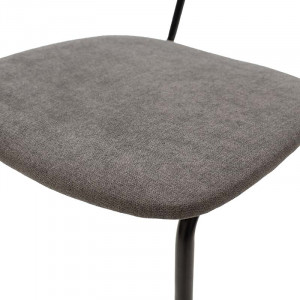 Scaun Tania material textil antica gri inchis - picior negru - Img 7