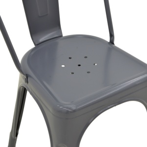 Scaun Utopia Gri inchis 44x44x85 cm - Img 8