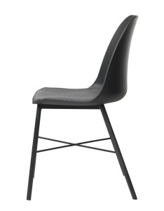 Scaun WHISTLER, Negru, 54x83x47 cm - Img 2