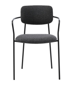 Scaun ZAMA, Gri inchis, 54x77x55 cm