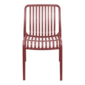 Scaun Zoi, Rosu bordo, 49x58x80 cm - Img 4