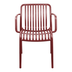 Scaun Zoi, Rosu bordo, 54x57.5x79 cm - Img 5